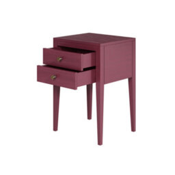 Wyld Haus Paraty Plum Wood-Grain Two-Drawer Bedside Table 400X350X600mm - thumbnail 5
