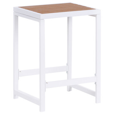 Beliani Garden Chair Avetrana Metal Brown/ White - image 1