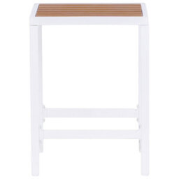 Beliani Garden Chair Avetrana Metal Brown/ White - thumbnail 4