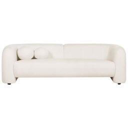 Beliani Living Room Set 5 Seater Leiren Boucle White - thumbnail 5