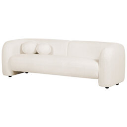 Beliani Living Room Set 5 Seater Leiren Boucle White - thumbnail 6