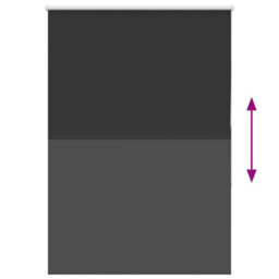 Berkfield Durable Roller Blind Blackout Black 110X175 Cm Fabric Width 105.7 Cm Polyester - thumbnail 5
