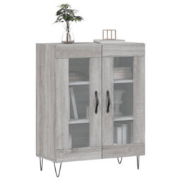 Berkfield Sideboard Grey Sonoma 69.5X34X90 Cm Engineered Wood - thumbnail 3