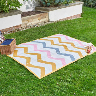 Smart Garden Marco Paul Multicolour Alfresco Rug With Carry Handles - 150Cm X 210Cm - image 1