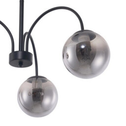 Living And Home 3-Light Transparent Glass Lampshade Pendant Light Chandelier Fixture,e27 - thumbnail 3