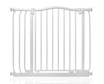 Bettacare Curved Top Dog Gate, 80Cm - 89Cm, Matt White, Pressure Fit Pet Gate For Dog And Puppy, Pet And Dog Barrier - image 1