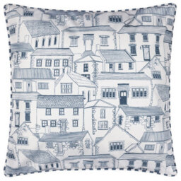 Wylder Abersoch Town Outdoor Cushion, Sail Blue, 45 X 45 Cm - thumbnail 1