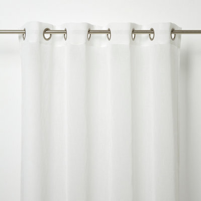 GoodHome Yena Off White Plain Daylight Eyelet Voile Curtain (W)140Cm (L)260Cm, Single - image 1