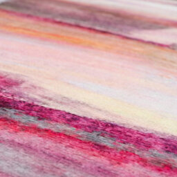 Loomed Pink & Cream Multi Colour Abstract Machine Washable Soft Area Rug 120Cm X 170Cm - thumbnail 7