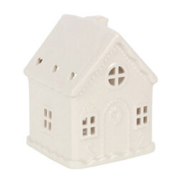 Something Different White Gingerbread House Tealight Holder - thumbnail 3