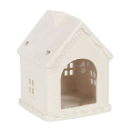 Something Different White Gingerbread House Tealight Holder - thumbnail 2