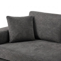 Flex Grey 3 Seater Compressed Sofa Bed Cord Boneless Cloud Couch Foam Pocket Spring - thumbnail 6