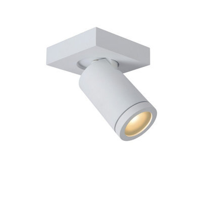 Lucide Taylor Modern Ceiling Spotlight Bathroom - Led Dim To Warm - Gu10 - 1X5W 2200K/3000K - Ip44 - White - image 1