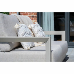 Norfolk Leisure Hamilton 4 Piece Patio Set Aluminium Frame Deep Seating Olefin Cushions Sofa Chairs Table Outdoor - thumbnail 6