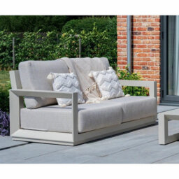 Norfolk Leisure Hamilton 4 Piece Patio Set Aluminium Frame Deep Seating Olefin Cushions Sofa Chairs Table Outdoor - thumbnail 2