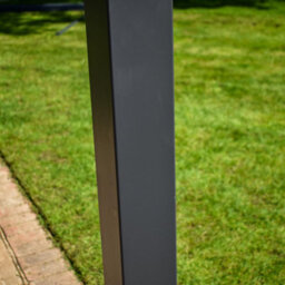 BPS Access Solutions Bps Grand Full Aluminium Pergola - 3X3M Aluminium Pergola - Louvered Roof - 120mm Post - Garden Canopy - Anthracite Grey - thumbnail 8