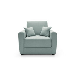 Abakus Direct Olly Linen Single Sofa Bed In Pistachio Green - thumbnail 1
