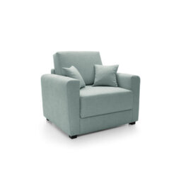 Abakus Direct Olly Linen Single Sofa Bed In Pistachio Green - thumbnail 2