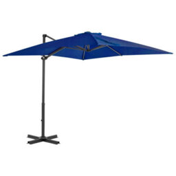 Berkfield Cantilever Umbrella With Aluminium Pole Azure Blue 250X250 Cm - thumbnail 1