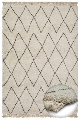Think Rug Boho 8280 Cream Grey Rug-120Cm X 170Cm - image 1