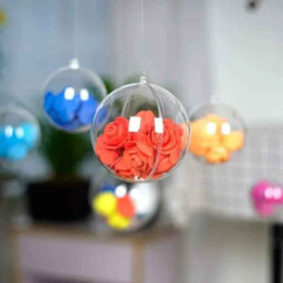 20Pcs 6Cm Clear Fillable Christmas Ornaments, Plastic Baubles For Tree, Party And  Gift Decor - thumbnail 8