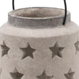 Hill Interiors Bloomville Stone Star Candle Lantern Stone (19Cm X 18Cm X 18Cm) - thumbnail 4