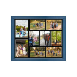 AK Frames 20X16 Navy Blue Classic Multi Photo Frame With Black Mount - Holds 9 Apertures (2X) 7X5, (7X) 6X4 Photos - thumbnail 1