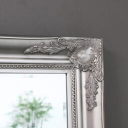 Melody Maison Large Ornate Silver Wall/floor Mirror 158Cm X 78Cm - thumbnail 3