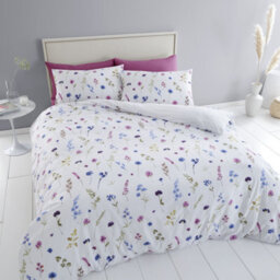 Catherine Lansfield Bedding Countryside Floral Floral Duvet Cover Set With Pillowcases Pink / Blue - thumbnail 3