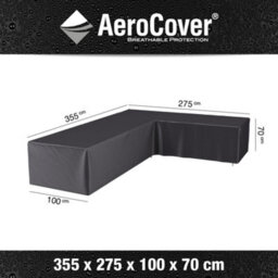 Pacific Lifestyle Platinum Aerocover Outdoor L-Shaped Sofa Left Hand L-Shape W355Xw275Xd100Xh70 - thumbnail 1