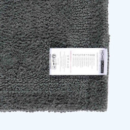 Homescapes Luxury Reversible Cotton Bath Mat Set - Grey - thumbnail 5