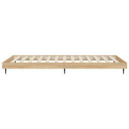Berkfield Bed Frame Sonoma Oak 75X190 Cm 2Ft6 Small Single Engineered Wood - thumbnail 7