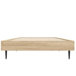 Berkfield Bed Frame Sonoma Oak 75X190 Cm 2Ft6 Small Single Engineered Wood - thumbnail 6