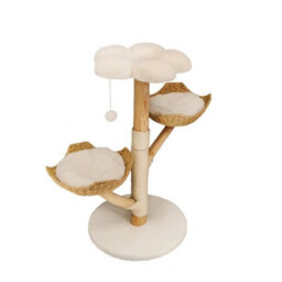 Modern Cat Climbing Tree Real Wood Cat Tree Tower - thumbnail 1