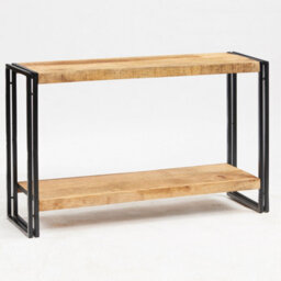 Wyld Haus Toivakka Industrial Reclaimed Wood And Metal Console Table - thumbnail 4