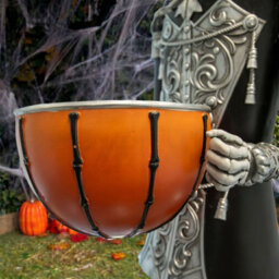 Halloween Skeleton 4Ft Nutcracker With Bowl And Multicoloured Led Lights - thumbnail 5