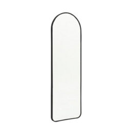 Living And Home Black Wall Mounted Arched Full Length Mirror Dressing Mirror W 40 Cm X H 120 Cm - thumbnail 4