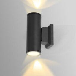 Aigostar 35W Outdoor Wall Lights Mains Powered, Ip65 Up Down Round B Wall Sconce,compatible With Gu10 Bulbs(Not Included) - thumbnail 1
