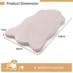Costway Dog Bed Orthopedic Dog Bed W/ Memory Foam Support Waterproof Dog Crate Sleeping Mat - thumbnail 2