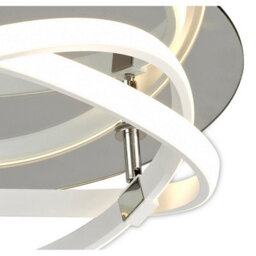 Luminosa Lighting Luminosa Infinity Blanco Flush 30W Led 4000K, 2500Lm, White/white Acrylic/clear Mirror, 3Yrs Warranty - thumbnail 5