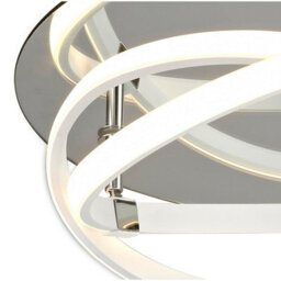 Luminosa Lighting Luminosa Infinity Blanco Flush 30W Led 4000K, 2500Lm, White/white Acrylic/clear Mirror, 3Yrs Warranty - thumbnail 4