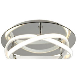 Luminosa Lighting Luminosa Infinity Blanco Flush 30W Led 4000K, 2500Lm, White/white Acrylic/clear Mirror, 3Yrs Warranty - thumbnail 3