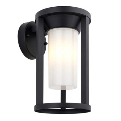 Luminosa Lighting Luminosa Braden Modern Exterior Wall Light Textured Black, Ip44 - image 1