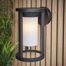 Luminosa Lighting Luminosa Braden Modern Exterior Wall Light Textured Black, Ip44 - thumbnail 4