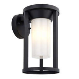 Luminosa Lighting Luminosa Braden Modern Exterior Wall Light Textured Black, Ip44 - thumbnail 1