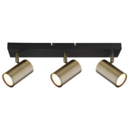 Luminosa Lighting Luminosa Robby Ceiling Spotlight Bar Matt Black 3X Gu10 - thumbnail 3