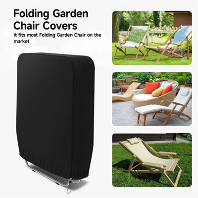 Folding Chair Cover 96X85Cm-Garden Chair Covers Reclining Sun Lounger Cover Outdoor - image 1