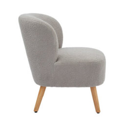 Gfw Evie Boucle Teddy Accent Chair Grey - thumbnail 4