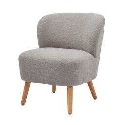 Gfw Evie Boucle Teddy Accent Chair Grey - thumbnail 3