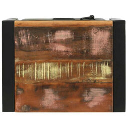 Berkfield Bathroom Wall Cabinet Multicolour Reclaimed Wood Medium Storage - thumbnail 8